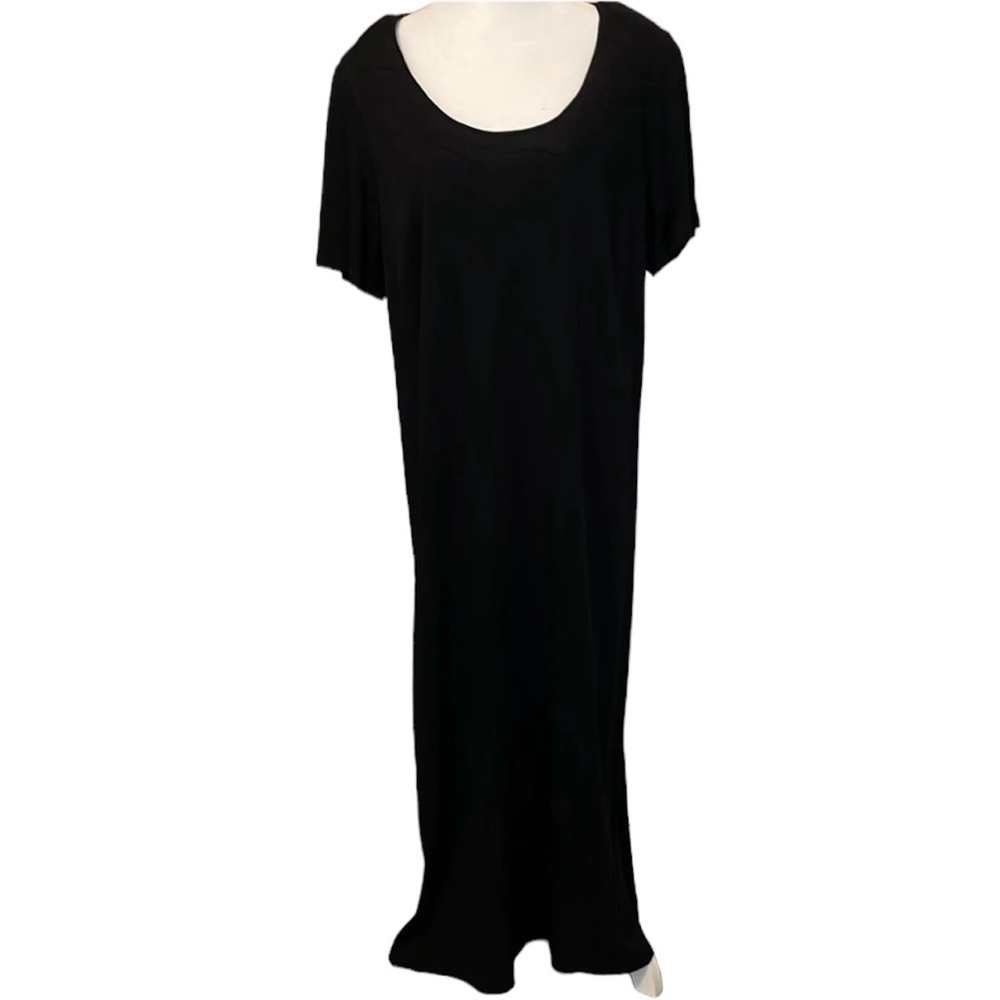 Vintage Marina Rinaldi Black Column Dress. Size 25 (US 14/16) or a Large